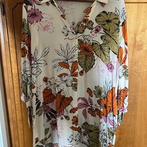 Floral Button-Up Dress